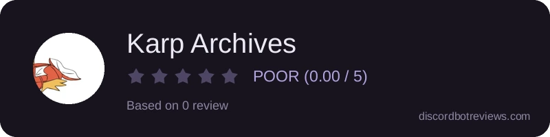 Rating widget preview for Karp Archives
