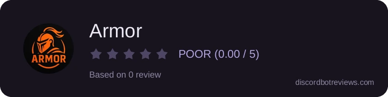 Rating widget preview for Armor