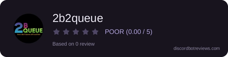 Rating widget preview for 2b2queue