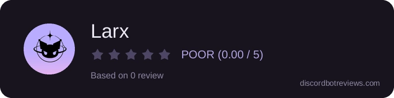 Rating banner for Larx