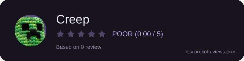 Rating widget preview for Creep
