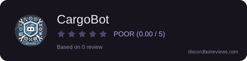 Rating banner for CargoBot