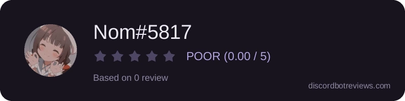Rating widget preview for Nom#5817