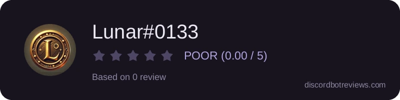 Rating widget preview for Lunar#0133