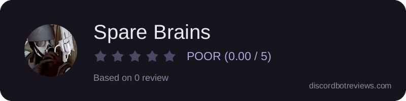 Rating widget preview for Spare Brains