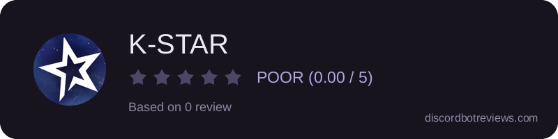 Rating widget preview for K-STAR