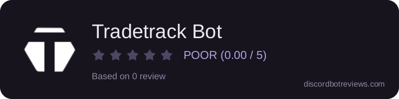 Rating widget preview for Tradetrack Bot