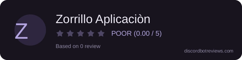 Rating banner for Zorrillo Aplicaciòn