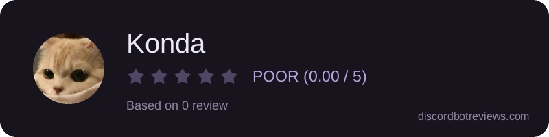 Rating widget preview for Konda