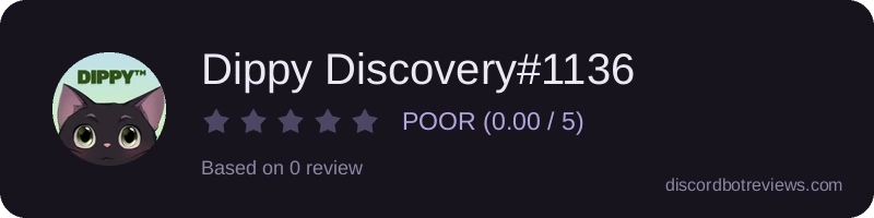 Rating widget preview for Dippy Discovery#1136