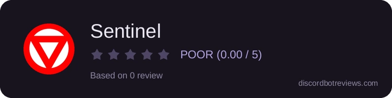 Rating widget preview for Sentinel