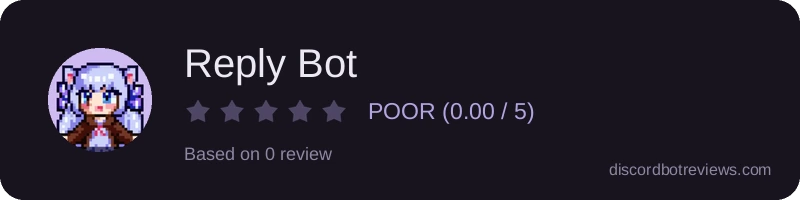Rating widget preview for Reply Bot