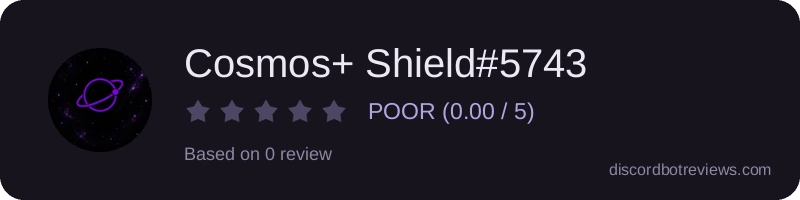 Rating widget preview for Cosmos+ Shield#5743