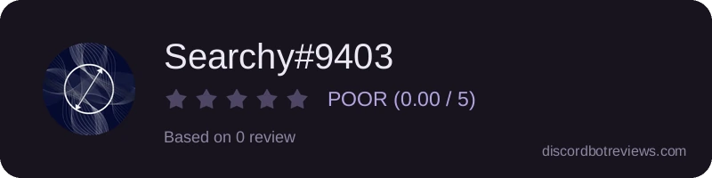 Rating widget preview for Searchy#9403