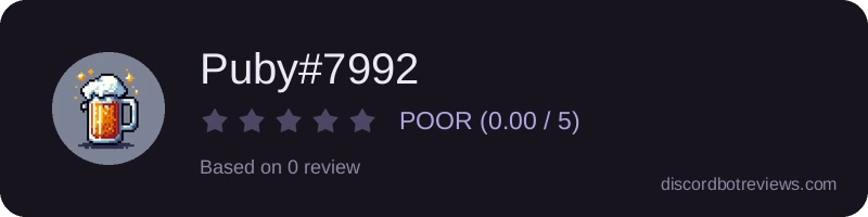 Rating widget preview for Puby#7992