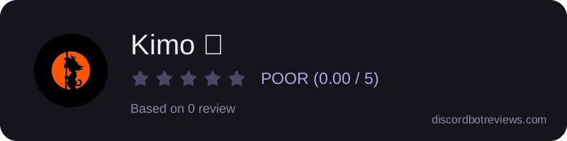 Rating widget preview for Kimo 😀