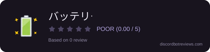 Rating widget preview for バッテリー君