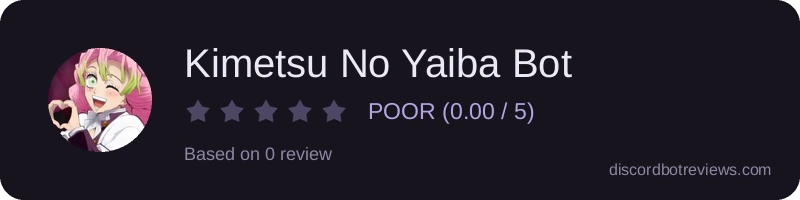Rating widget preview for Kimetsu No Yaiba Bot