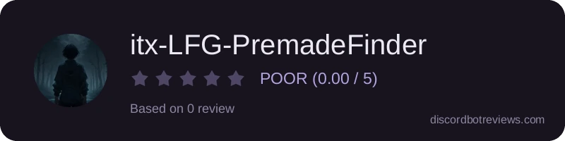 Rating widget preview for itx-LFG-PremadeFinder