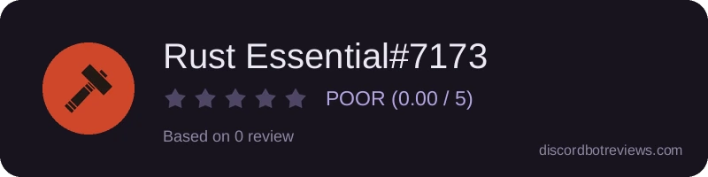 Rating widget preview for Rust Essential#7173