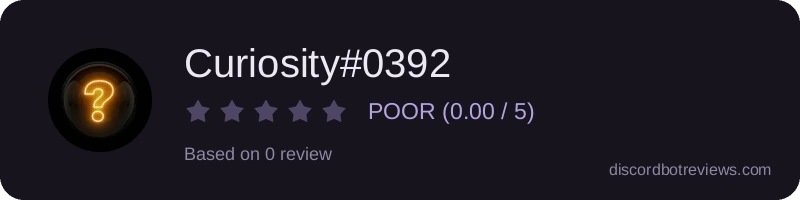 Rating widget preview for Curiosity#0392