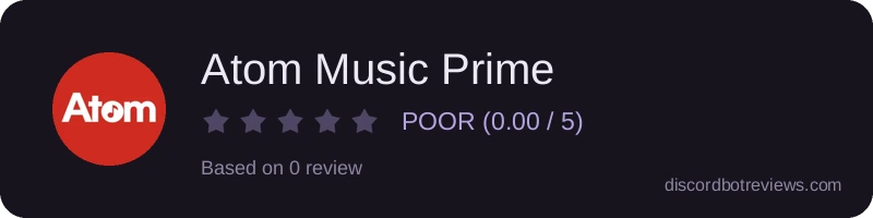 Rating banner for Atom Music Prime