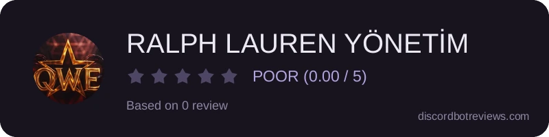 Rating widget preview for RALPH LAUREN YÖNETİM