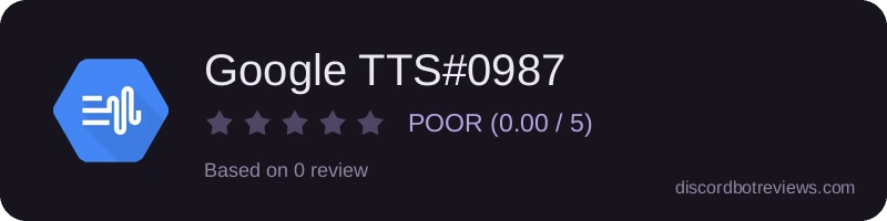 Rating widget preview for Google TTS#0987