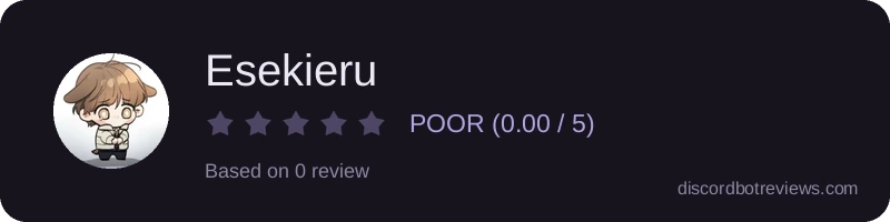 Rating widget preview for Esekieru