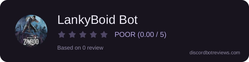 Rating widget preview for LankyBoid Bot