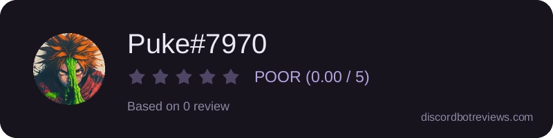 Rating widget preview for Puke#7970