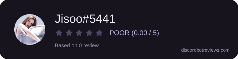 Rating widget preview for Jisoo#5441