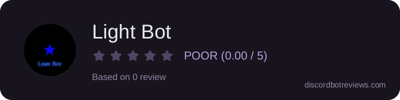 Rating widget preview for Light Bot