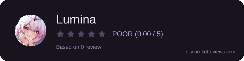 Rating widget preview for Lumina