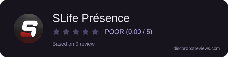 Rating widget preview for SLife Présence