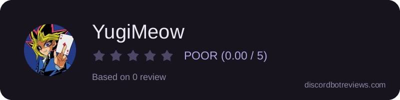 Rating widget preview for YugiMeow