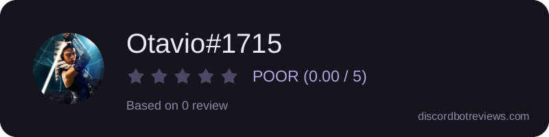 Rating widget preview for Otavio#1715