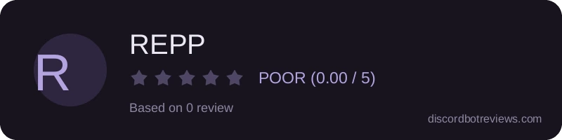 Rating widget preview for REPP
