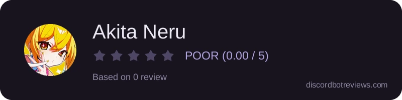 Rating widget preview for Akita Neru