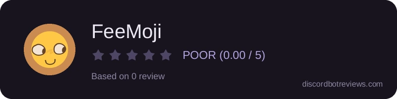 Rating widget preview for FeeMoji