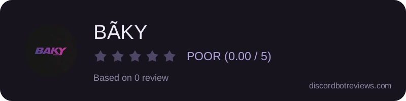 Rating widget preview for BÃKY
