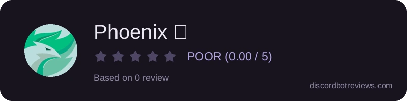 Rating widget preview for Phoenix 🐦