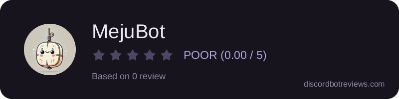 Rating banner for MejuBot