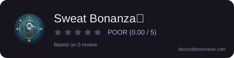 Rating widget preview for Sweat Bonanza⚡