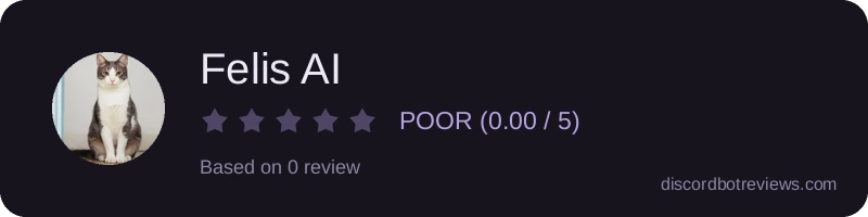 Rating widget preview for Felis AI
