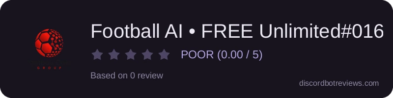 Rating widget preview for Football AI • FREE Unlimited#0165