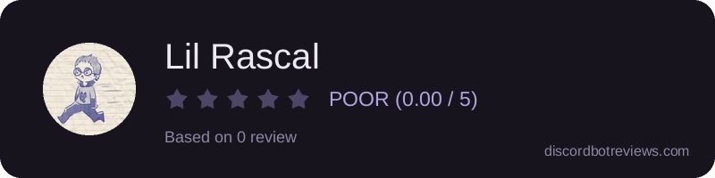 Rating widget preview for Lil Rascal