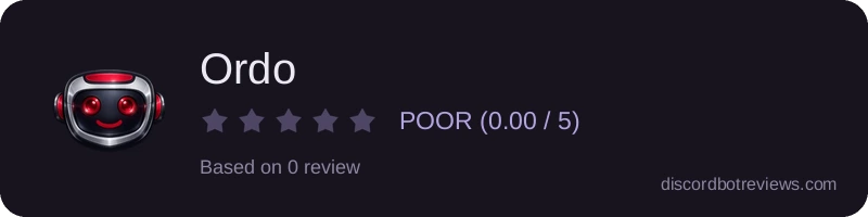 Rating widget preview for Ordo