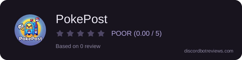 Rating widget preview for PokePost
