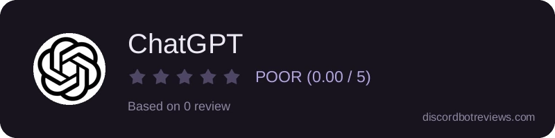 Rating banner for ChatGPT